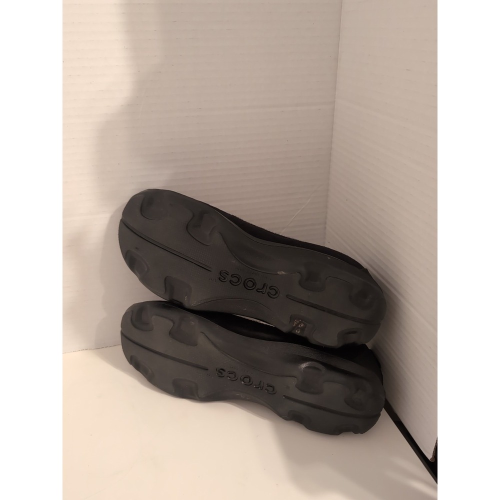 Crocs Women's Black Busy Day Stretch Skimmer Shoes Casual Comfort - Picture 8 of 9